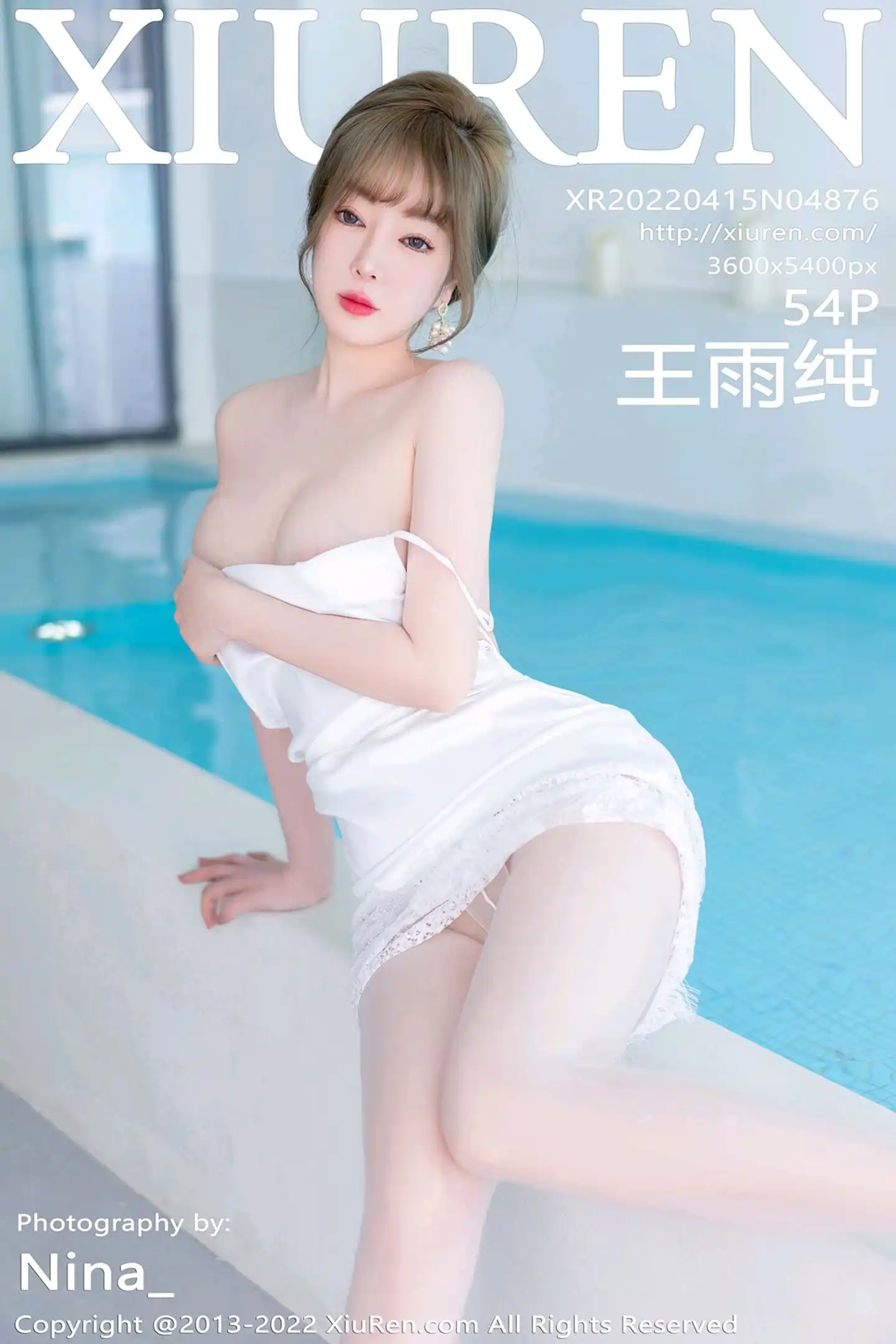 [XiuRen秀人网]No.4876_女神王雨纯大理旅拍性感白色吊带短裙配无内白丝惹火诱惑写真54P-秀人网 - XiuRen.Space